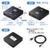 Sanwa Direct HDMI 4K 60Hz 2 PS5 HDR Переключатель, совместимый с 120 Гц/8K, 1 вход/1 выход, ручное/автоматическое переключение, совместимый, компактный, совместимый,