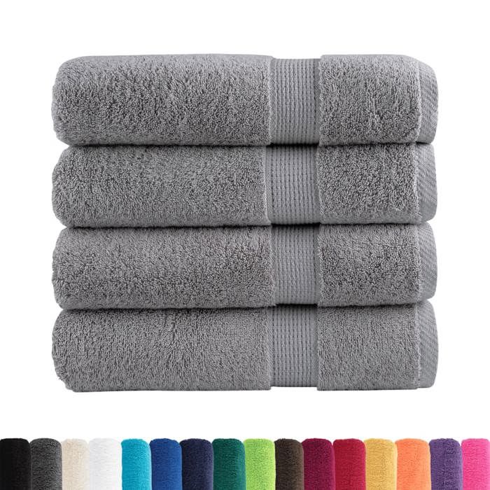 VidaXL Premium Quality Shower Towels 4 Pcs, Bath Sheets, Guest Towels, Bathroom Towels 137309
