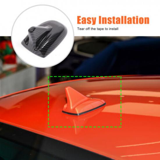 ABS Carbon Fiber Shark Fin Antenna Cover Trim For Maserati Ghibli 2017-24 US