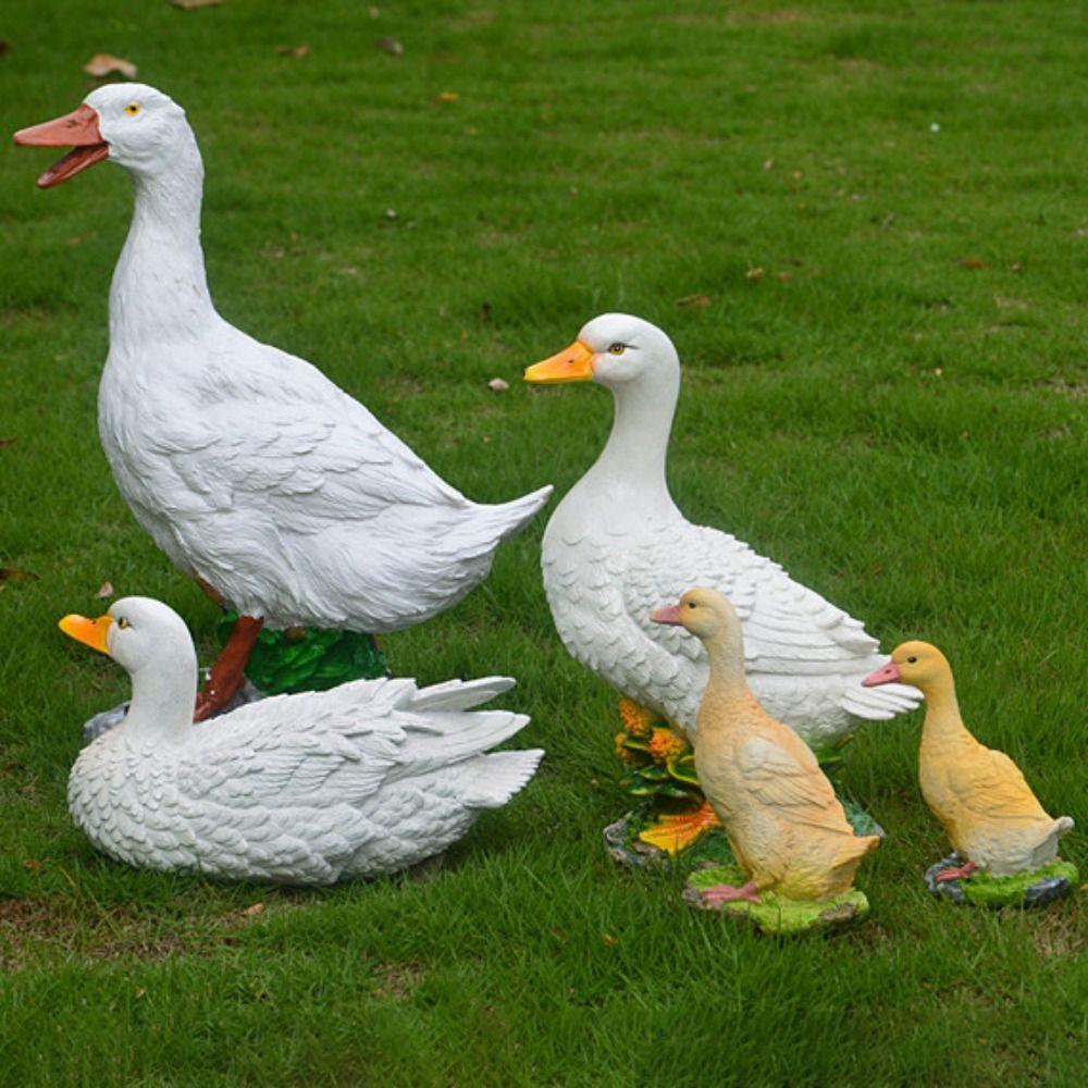 pcs For Outdoor LIfelike Simulation Duck Large Park Landscape Duck Model Resin Crafts Garden Decor