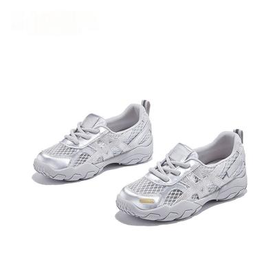 Женские дышащие кроссовки из сетки на толстой подошве, немецкие тренировочные кроссовки, новая мода 2025, со стразами, удобные и легкие, спортивные и для отдыха, обувь для хайкинга