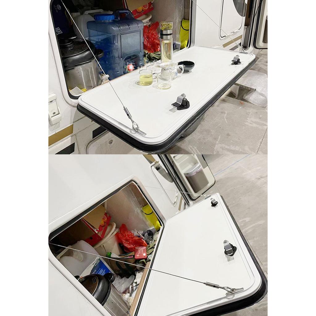 Аксессуары для каравана Веревка для открывания люка из нержавеющей стали 304 Регулируемая длина Для дома на колесах, автодома, кемпера