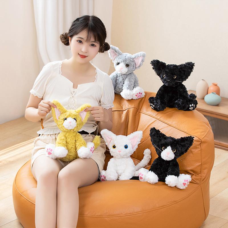 26 см плюшевая кукла серии Kawaii Cat, независимая упаковка, немецкая кошка, пять цветов, плюшевая кукла для детей, подарок на день рождения, сюрприз