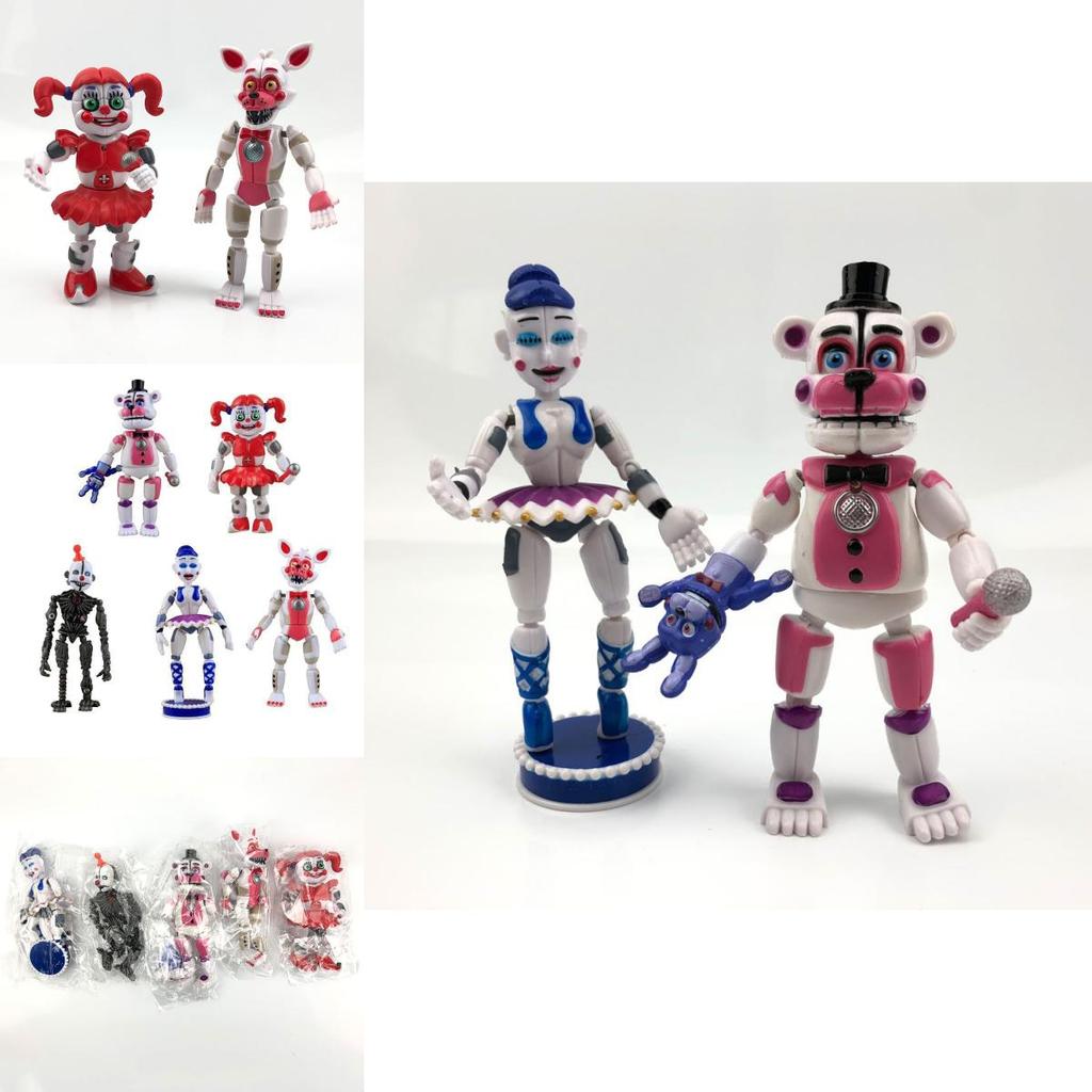 5 шт. Фигурки Fnaf Five Nights At Freddys Светящиеся Фигурки Действия Яркие Цвета и Уникальные Стилі Для Детей Коллекционеров И Подарков