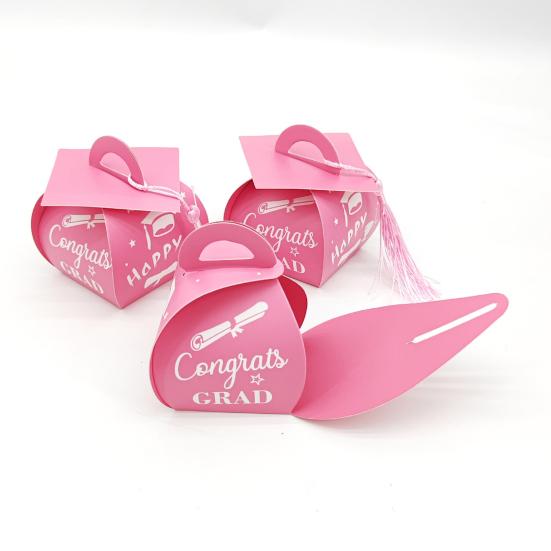 50 шт. Подарочная коробка с кисточкой для выпускных колпачков с кисточками для выпускников 2025 года, украшение для выпускного на центральный стол для вечеринки по случаю окончания школы
