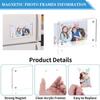 Acrylic Picture Frame Double Sided Fridge Magnetic Frame Accessories Magnetic Picture Frame