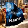 Custom Name Personalized Batman Print Blanket, Home Decor, Bedroom, Sofa, Camping, Couch, Gifts for Birthday Christmas