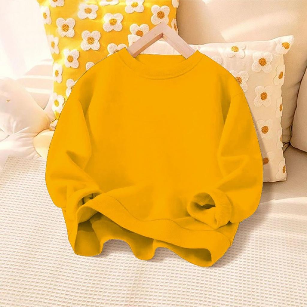 Boys' And Girls' Fleece Hoodie Autumn/Winter Children's Solid Color Warm Clothing Children's Fleece Hooded Top