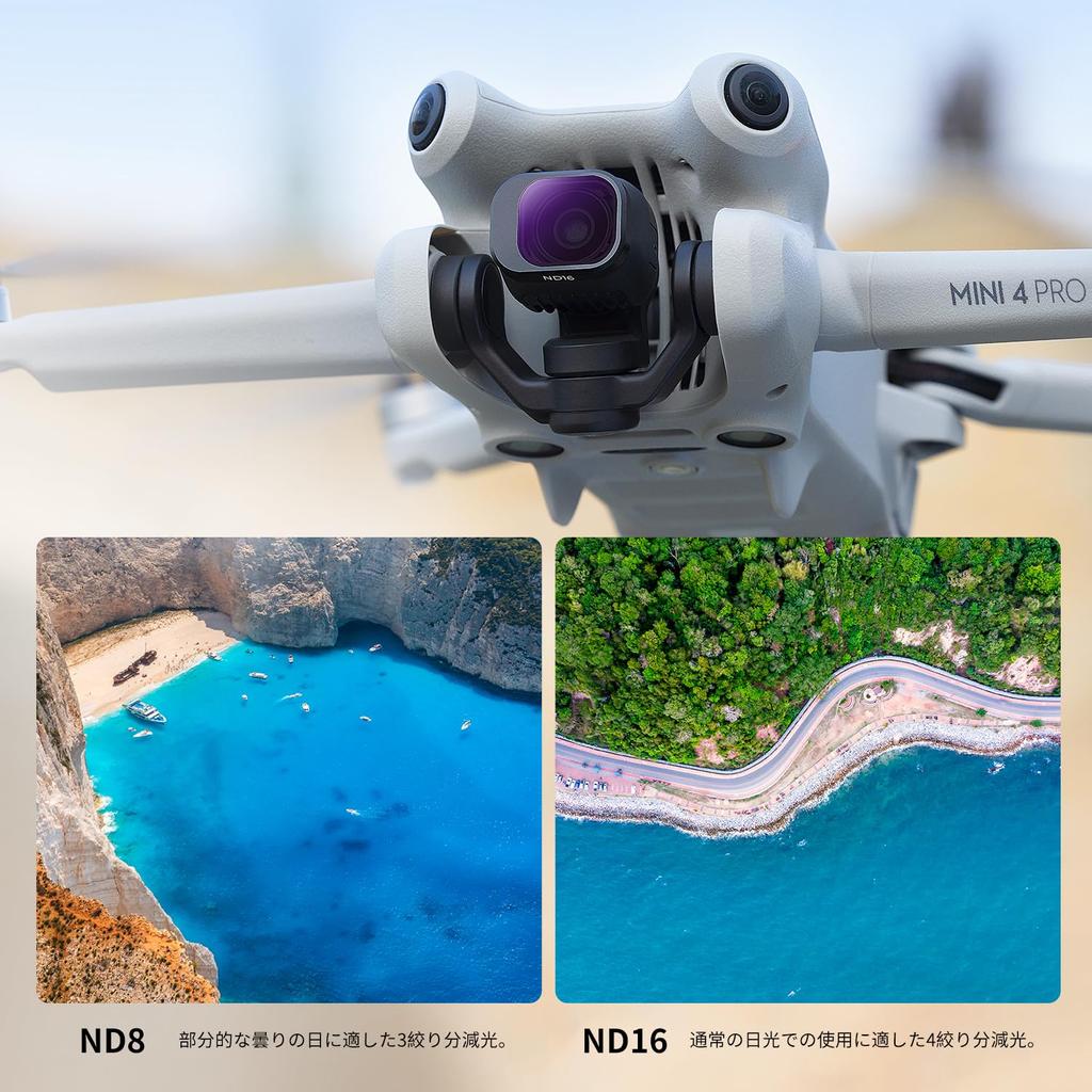 Концепция DJI Mini 4 Pro Фильтр Защита объектива Защита от УФ-излучения AGC Оптическое стекло Высокопропускающий ND-фильтр Защитный фильтр Регулировка ослабления света