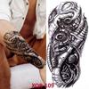 Fake Skull Tattoo Male Lion Wolf Tiger Snake Waterproof Tattoo Sticker Arm Art Fake Tattoo Male