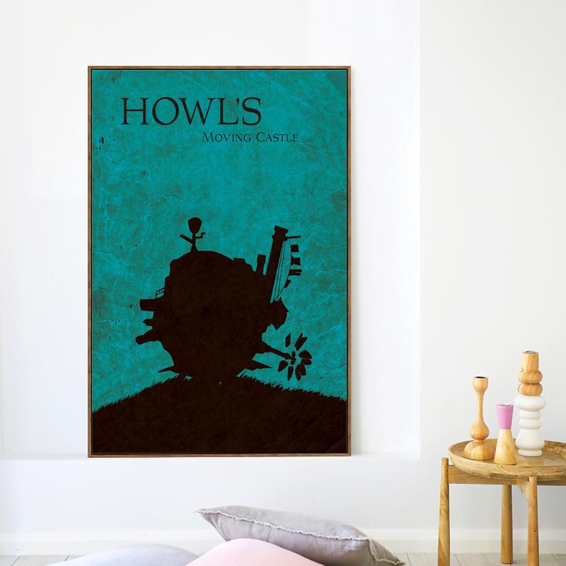 Коллекция японских анимационных фильмов, холст, живопись, художественный принт, постер, изображение, домашний декор, фреска