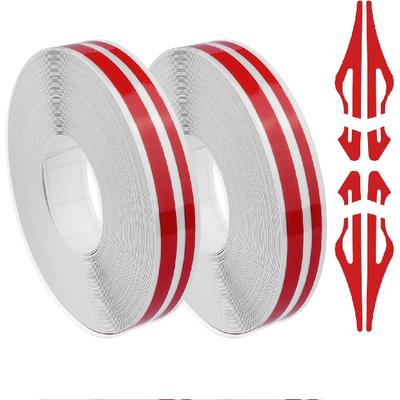2PCS Pinstripe Tape Car Decorations,Universal Vinyl Pinstripe Tape for Body Emblems Trim Car Stickers,32Ft Automotive Pinstriping Tape Car Decals for