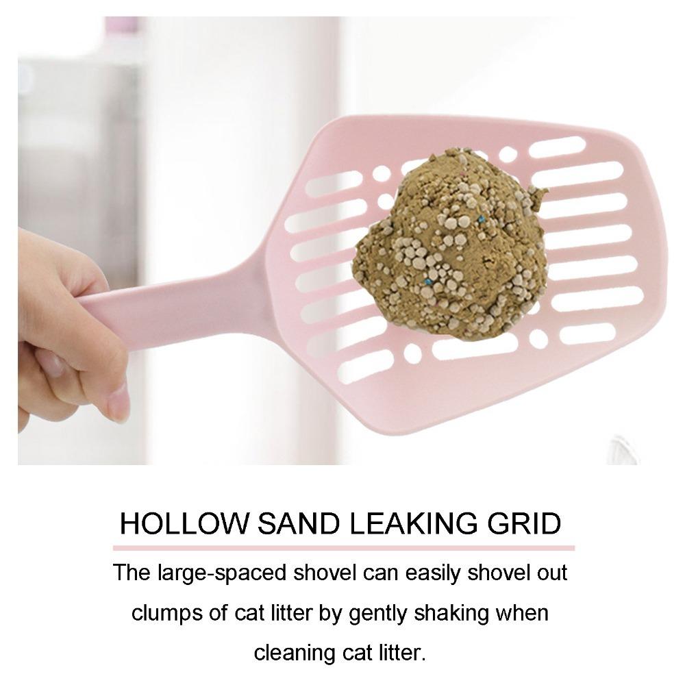 with Back Hook PP Triangle Large Cat Litter Scoop Deep Shovel Cleaning Shovel Tool Pet Cleaning