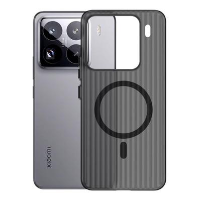 Подходит для Xiaomi 15 Ultra Гофрированный Магнитный Чехол для Мобильного Телефона Матовый Redmi K80 Решетчатый Противоударный Защитный Чехол M14pro