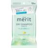 Merit Day Plus Dry Shampoo Sheets 12 Sheets Shampoo and Conditioner (Skin Care) Spread the Sheet and Wipe the Skin and Hair with Small Movements O
