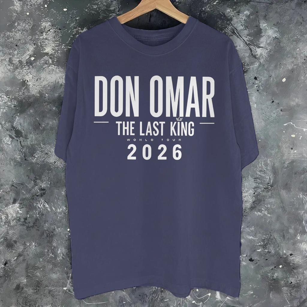 Unisex Unisex New Arrival Don Omar The Last King Tour 2026 Tee T Shirt 100 Cotton Tshirts Clothing
