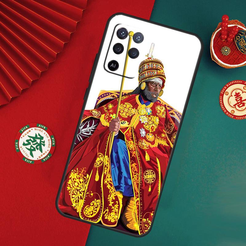 Emperor Menelik Ii Of Ethiopia Adwa Case For Oppo A6 A5 Pro A15 A18 A38 A58 A78 A98 A54 A74 A94 A17 A57 A80 A60 A40 A16 A76 A96