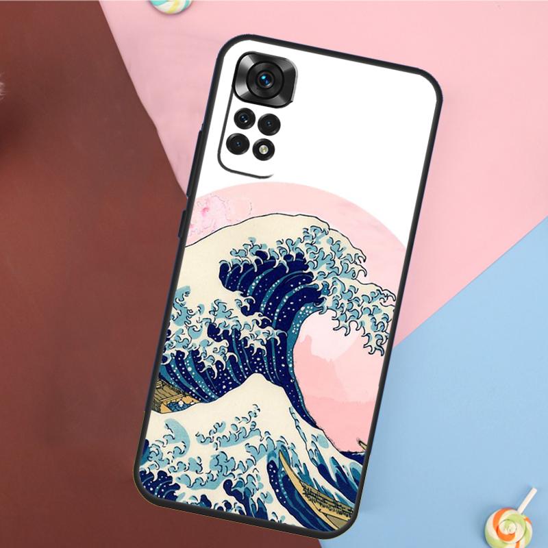 Чехол "Большая волна у Канагавы" для Xiaomi Redmi Note 14 13 Pro 12 11 9 10 9S 10S 11S 12S Redmi 14C 10C 12C 13C