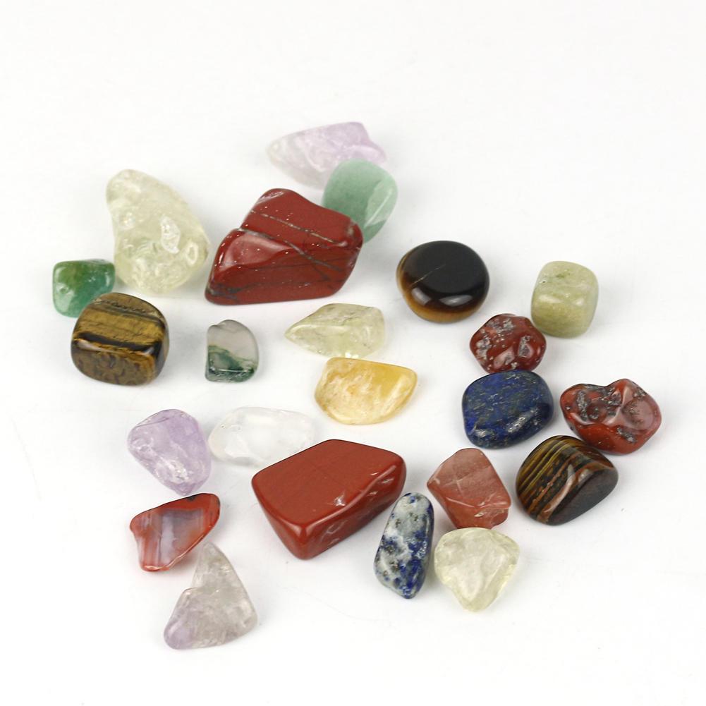 50 г/пакет Натуральные смешанные цветные дробленые камни - Идеально для украшения аквариума!