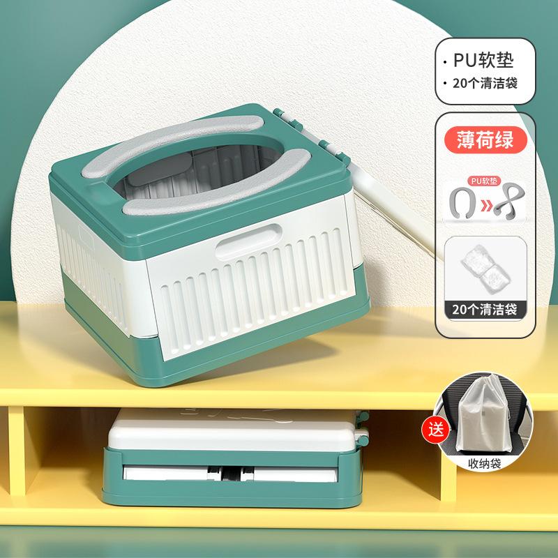 Car Folding Toilet On Road Traffic Jams Emergency Toilet for Adults and Children Portable Travel Toilet with 20 Bags