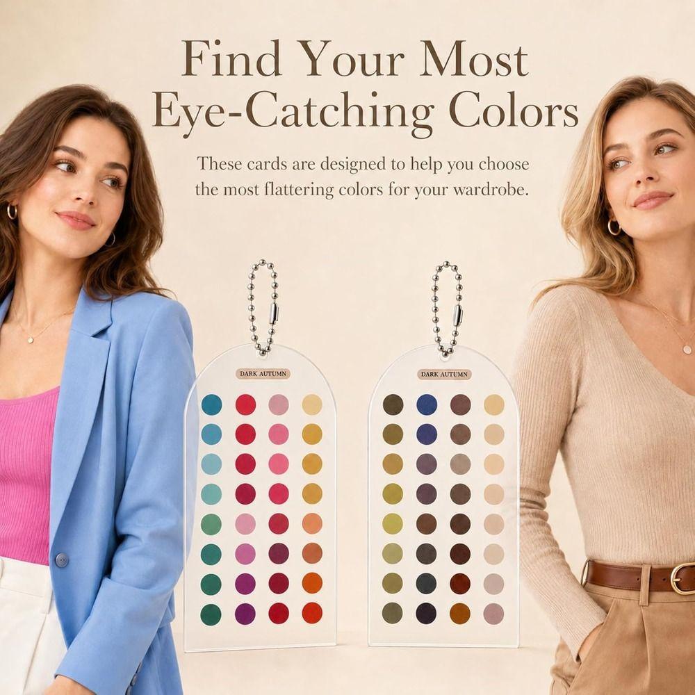 Double-sided Color Palette Cards Color Analysis Summer Color Cards Personal Color Analysis