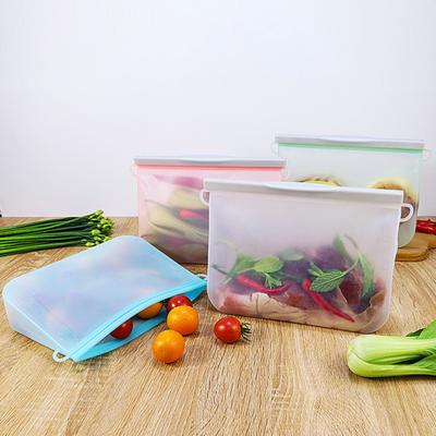 Пакет для хранения продуктов Герметичный Легко закрывающийся Силикагель Овощи Фрукты Морозильная камера Пакет-галлон для дома