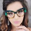 New TR90 Frame Fashion Ladies Sunglasses European and American Men's Anti-blue Glasses Cat's Eye Frame