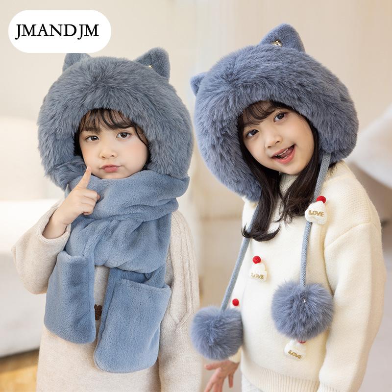 Зимние мужские и женские шапки, шарфы и перчатки, встроенная шапка-свитер, флисовые теплые наушники, вязаная шерстяная шапка