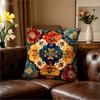 Vintage Boho Mandala Pillow Cover Ethnic Turkish Kilim Print Cushion Case For Sofa Couch Bohemian Moroccan Home Decor Boho