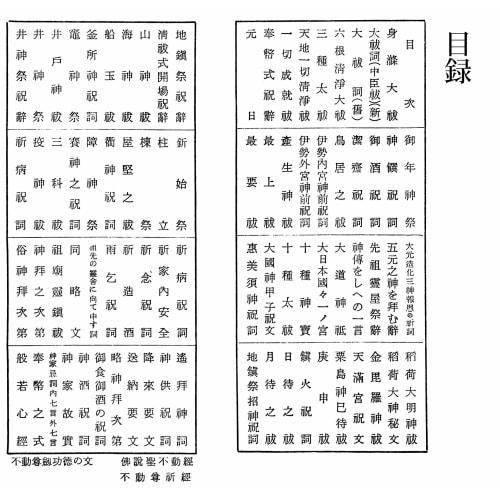 Complete collection of Shinto Oharai sutras with kana