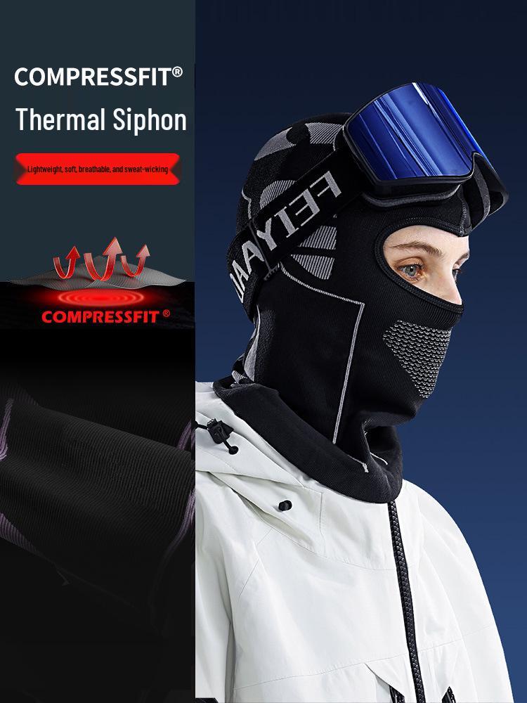 Мужская зимняя маска для лица для велоспорта и катания на лыжах: Дышащий, Ветрозащитный, Теплый бафф для альпинизма, рыбалки и мотоциклетных поездок.