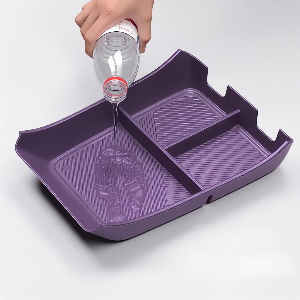 for Leapmotor B10 2025 2026 Center Console Storage Box Car Central Lower Layer Tray ABS Organizer Accessories Tidying
