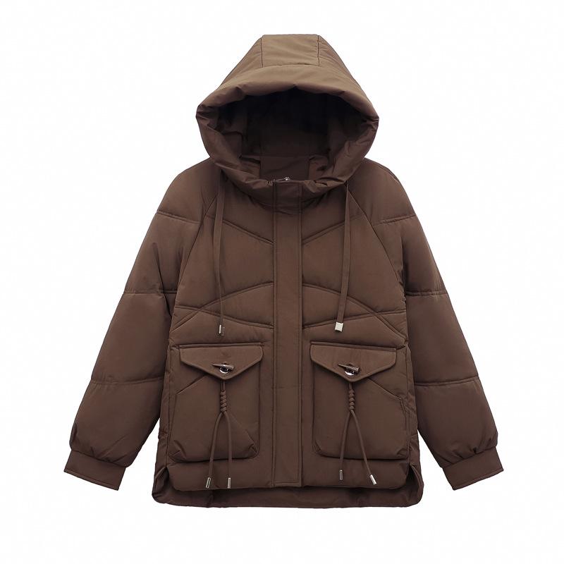 Winter cotton clothes medium and long new middle-aged and elderly women's autumn and winter fashion warm cotton-padded clothes jacket