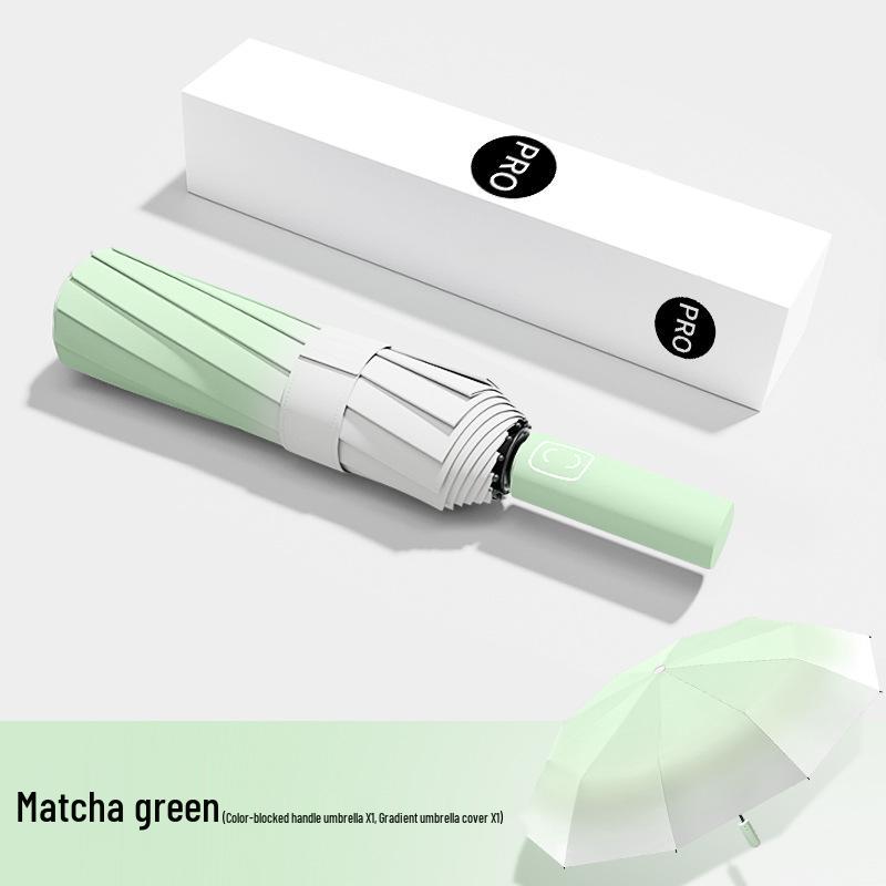 Мужской большой ветрозащитный складной зонт: Усиленный, Прочный, Двойного назначения для Солнца и Дождя