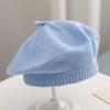 Детская шапка художника Yousheng, цветная вязаная эластичная, сохраняющая тепло, нескользящая, детская вязаная шапка, однотонный осенне-зимний берет, уличная шапка