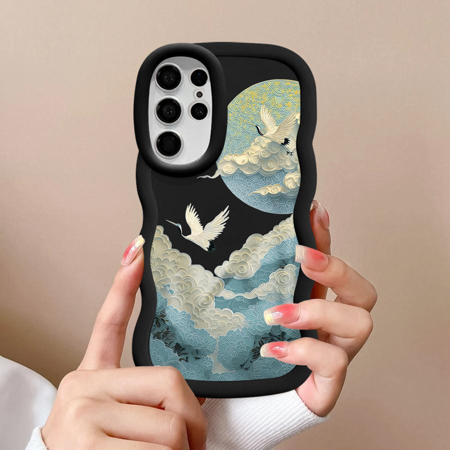Mountain Art Soft Phone Cover Case for Samsung Galaxy S24 S21 S23 Plus S25 S20 FE A26 A25 S22 Ultra A34 A24 A36 A55 A54 A35