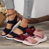 Fashion 2024 Plus Size 42 Flying Woven Flat Shoes Sandalias New Women Summer Fashion Sandals Mesh Casual Fish Mouth Sports Sandals Mujer