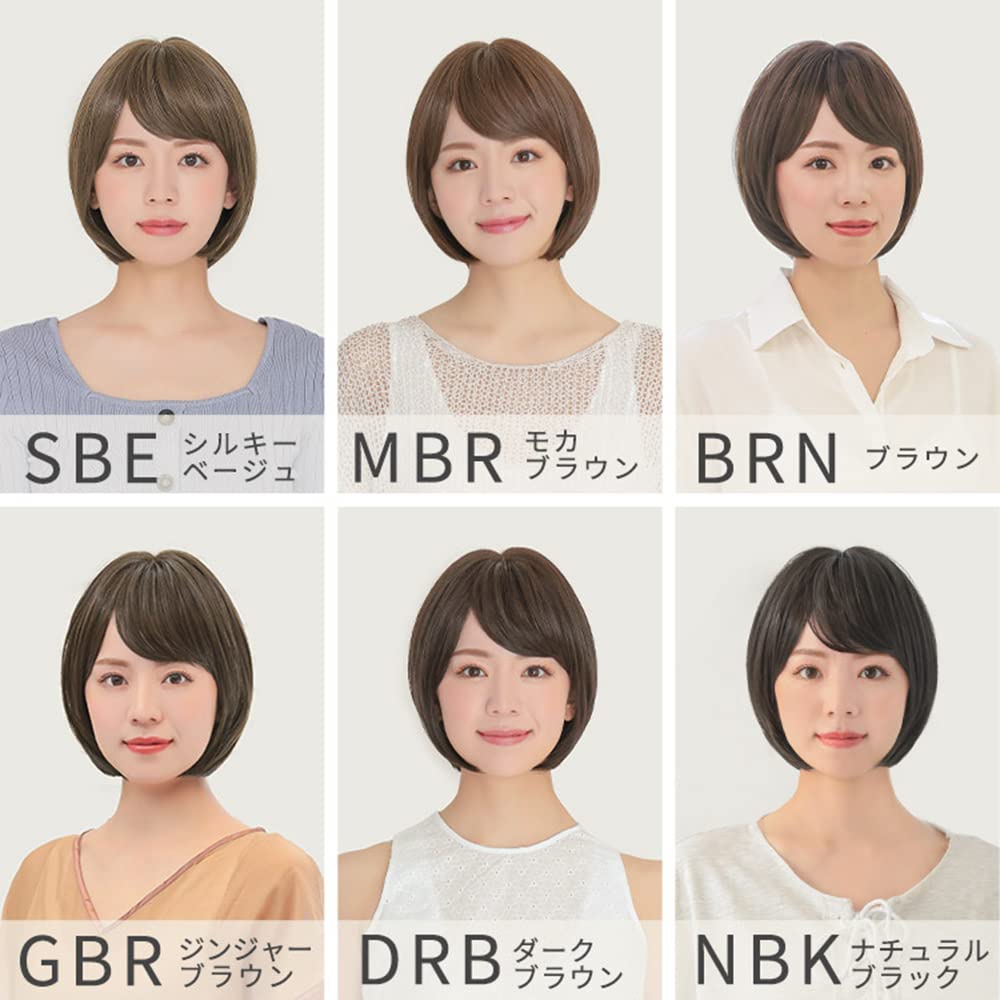 [AQUADOLL] Парик для медицинского использования, шапка, короткий, боб, парик для пижамы, полный парик, для женщин, натуральный парик, термостойкий, с челкой, для химиотерапии,