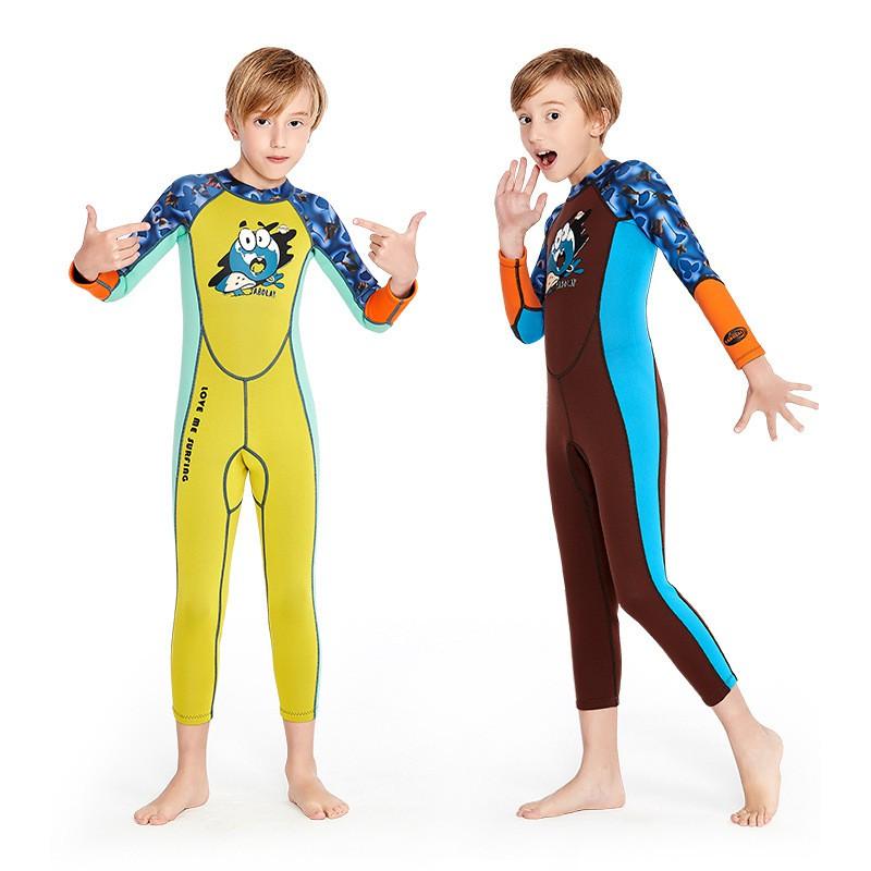 Kids 2mm Neoprene Full Body Wetsuit Swimming Surfing Diving Warm Winter Water Sports Gear
