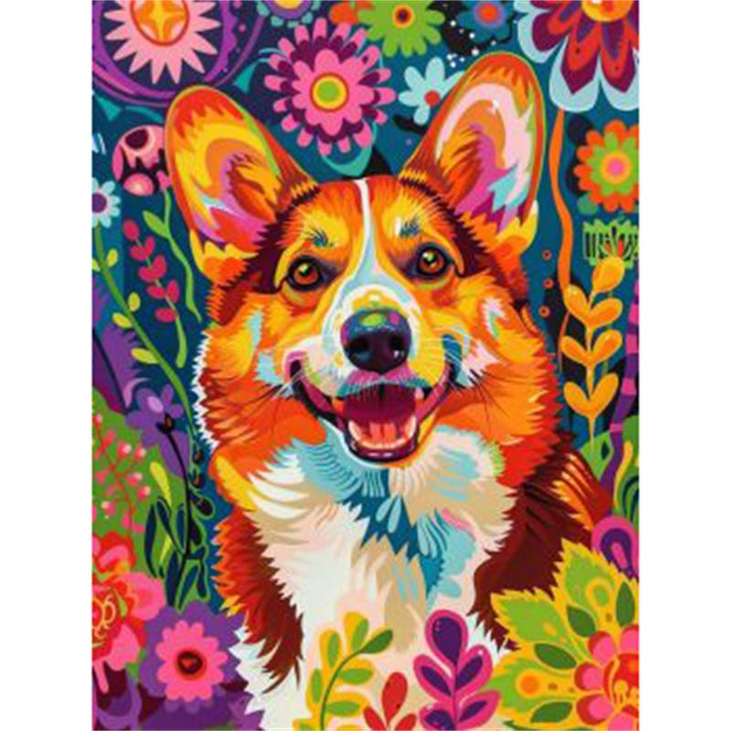 DIY 5D Алмазная картина Полная круглая Алмазная мозаика с изображением животных Ручная вышивка стразами Домашний декор Подарки