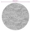 IZA Rug Short Pile Scandinavian Style Cream Ø 80 cm