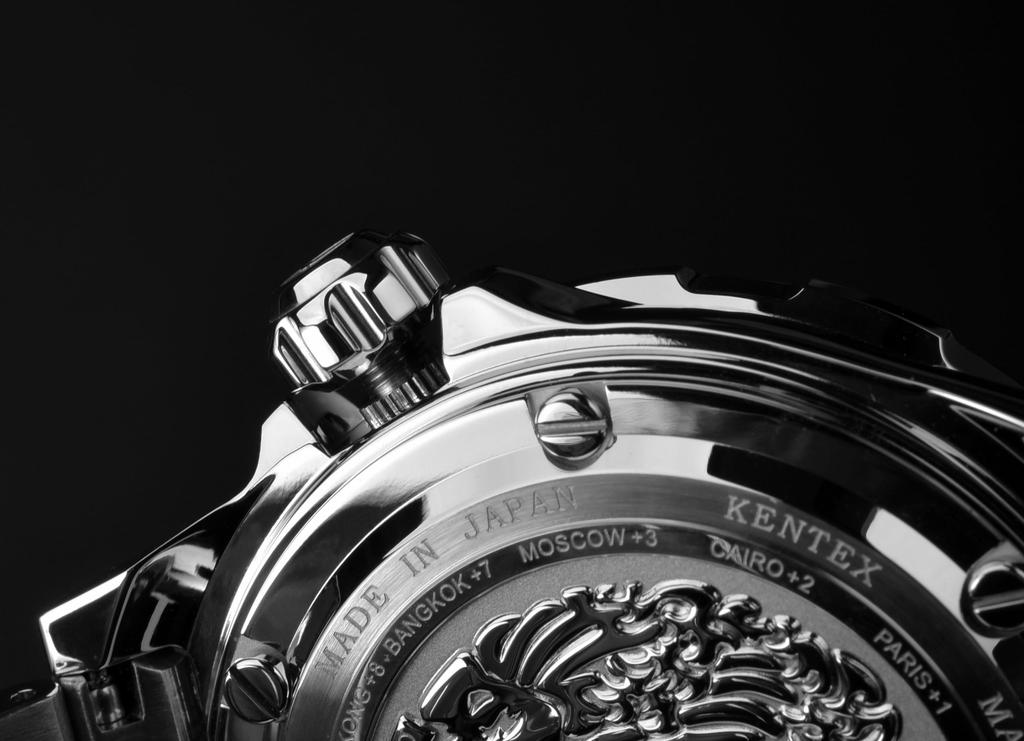 Часы IWAWP MARINE GMT механические с автоматическим заводом, лимитированная серия из 188 серебряных часов [Kentex] S820X-02 мужские