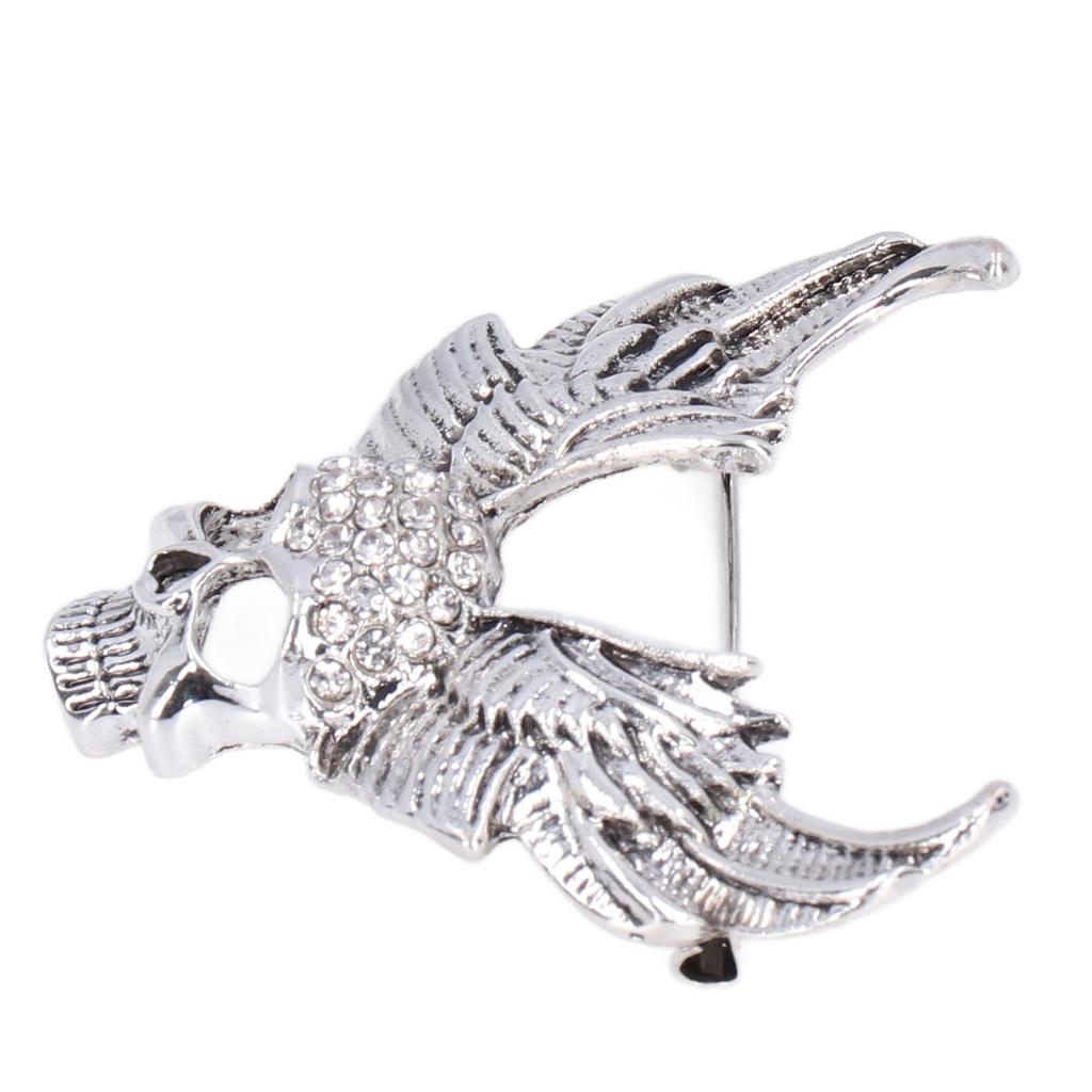 Drill Skull Brooch Sparkling Crystals Fashion Personality Brooch Accessories for Suit CoatAncient