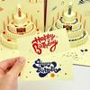 Music Light Happy Birthday Card 3D Message Card Musical Light Greeting Card  Party Party Supplies