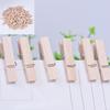 50X25Mm Mini Natural Wooden Clothe Photo Paper Peg Clothespin Craft Clips Arts
