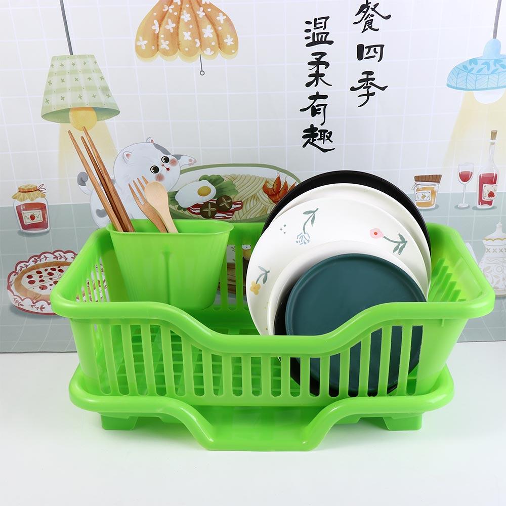 Durable Dish Drying Rack Plastic Storage Basket Storage Rack Utensils Drainer Rack Spoons