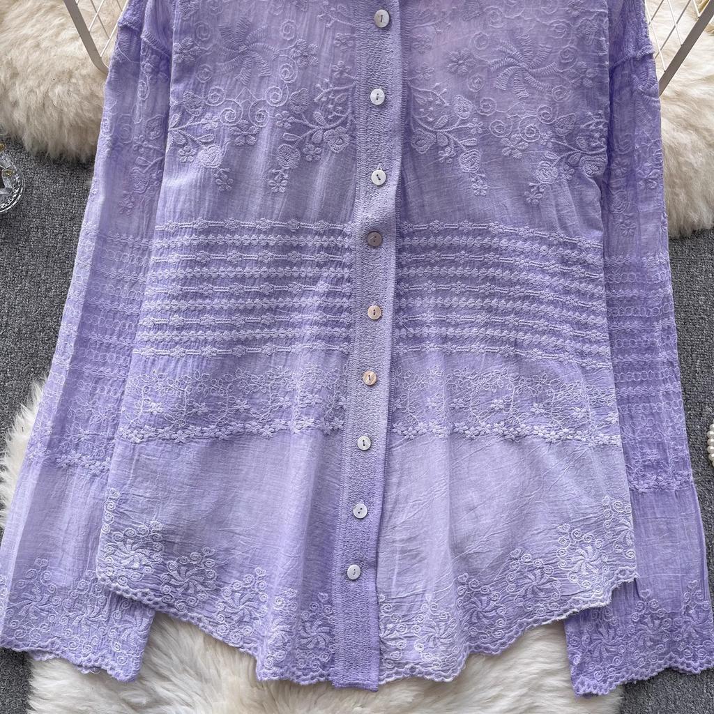 Dimanaf 2025 Весна Рубашка Женская Кружевная Блузка Короткий Рукав Модные Топы Футболки Свободные Белые Зеленые Футболки Новые