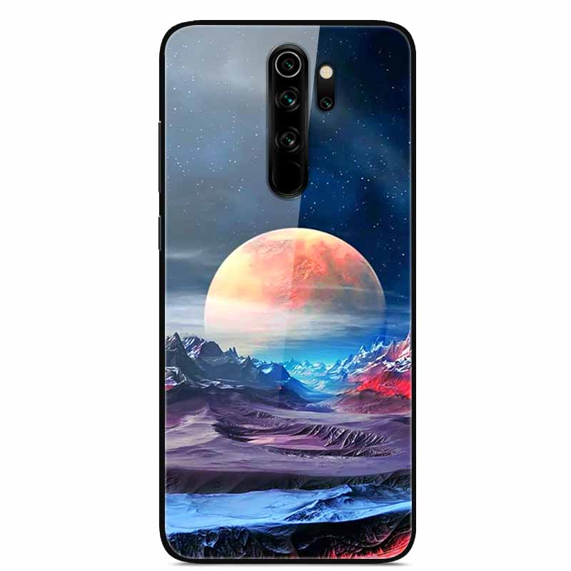 Чехол для Xiaomi Redmi Note 8 Pro Закаленное Стекло Жесткая Задняя Крышка Телефона для Xiaomi Redmi Note 8 8T 8Pro Чехлы Оболочки Note8 Fundas