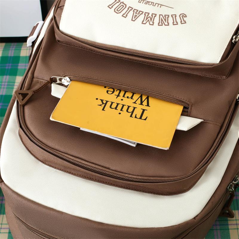 Комплект из пяти рюкзаков для детей, большой вместимости, рюкзак для старшеклассников, чтобы уменьшить нагрузку на рюкзак с защитой от хребта