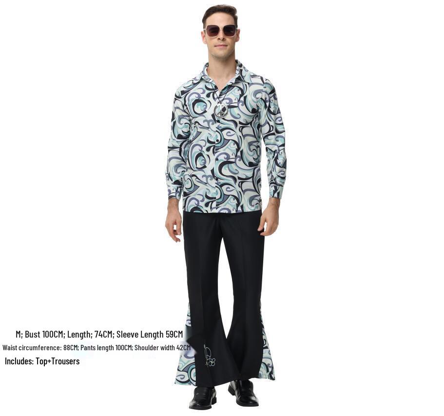 Хэллоуинский костюм диско-хиппи 70-х